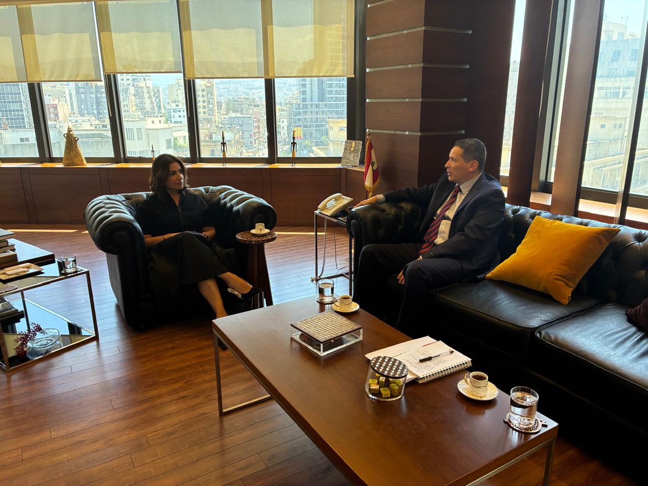 Embajador de Colombia dialogó con la Ministra de Asuntos Sociales del Líbano sobre desarrollo social, inclusión y atención a poblaciones vulnerables