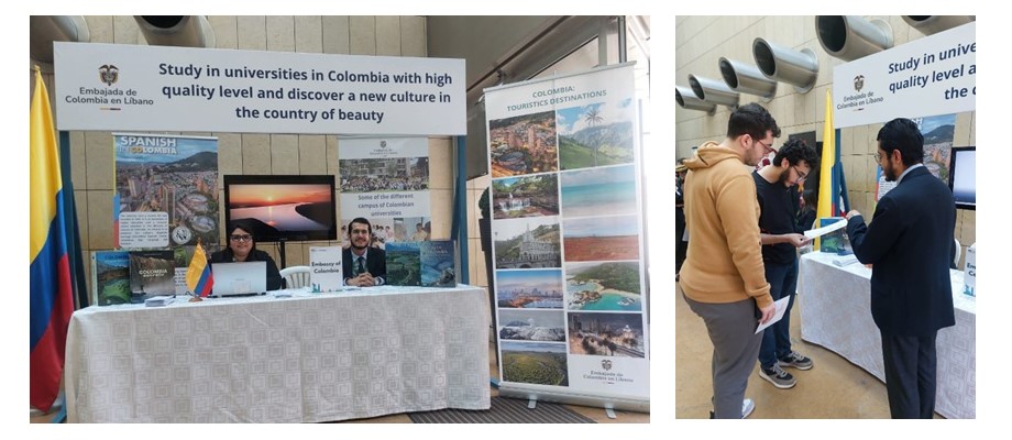 Participación de la Embajada de Colombia en el Líbano en el evento International Days Exhibition feria educativa en la Lebanese American University