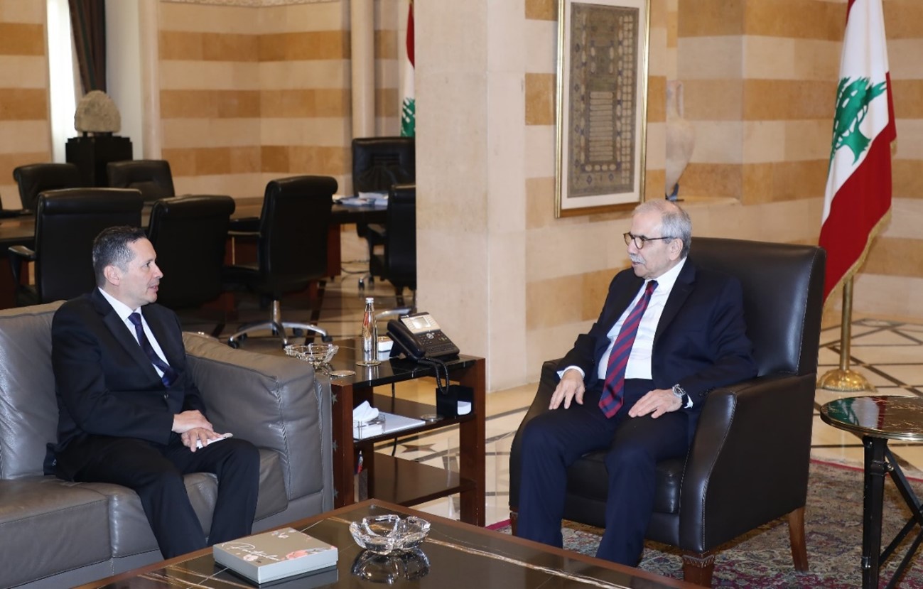 Reunión del Embajador de Colombia Edwin Ostos Alfonso con el Primer Ministro del Líbano Nawaf Salam