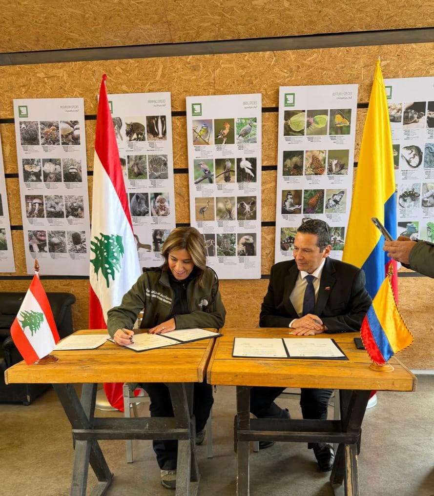 Embajada de Colombia en el Líbano acompaña firma de Memorando de Entendimiento entre Parques Nacionales Naturales de Colombia y la Reserva Natural Horsh Ehden del Líbano