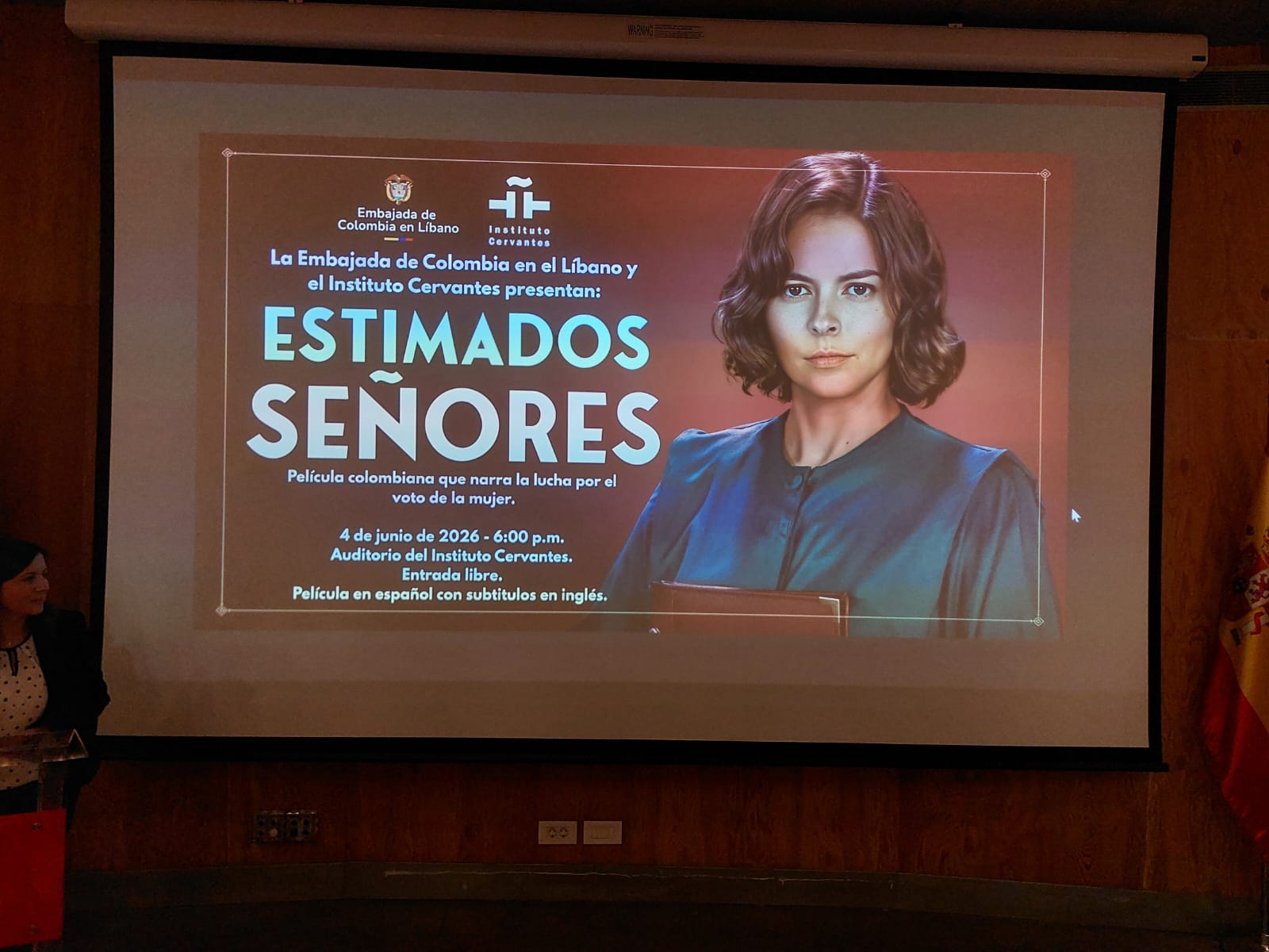 Presentación de la película colombiana Estimados Señores en Beirut