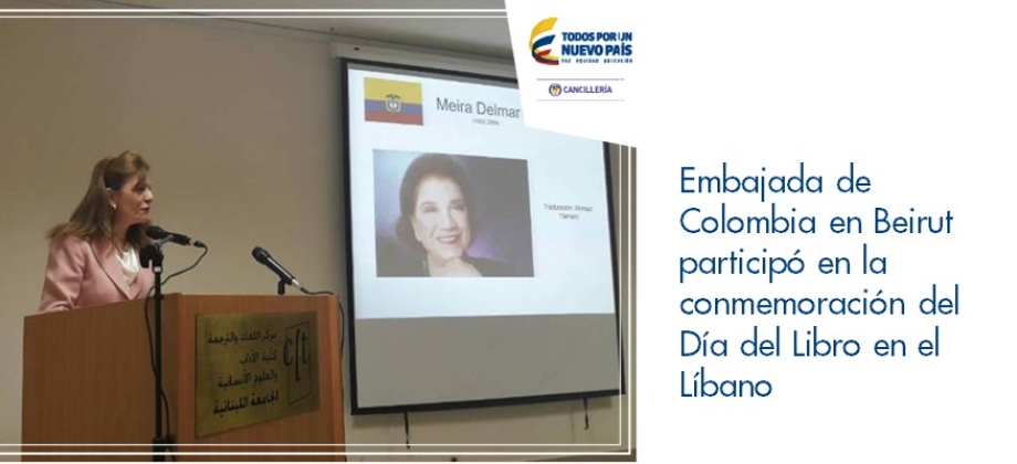 Embajada de Colombia en Beirut participó en la conmemoración del Día del Libro