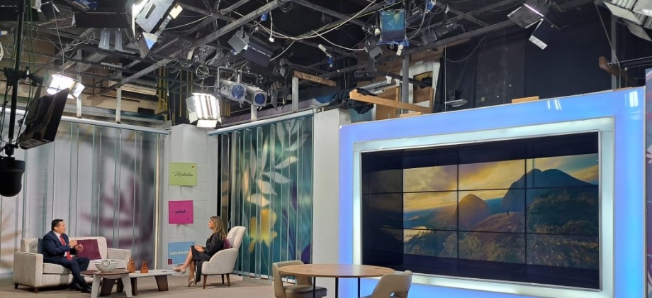 Embajador de Colombia en entrevista para la televisión libanesa en el Canal OTV Lebanon destacó a Colombia y sus avances en materia de Paz y el trabajo conjunto con el Líbano