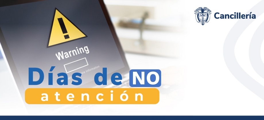 La Embajada y el Consulado de Colombia en el Líbano informan que no tendrán atención al público del 10 al 12 de abril de 2024, con motivo de la fiesta religiosa Eid El Fitr