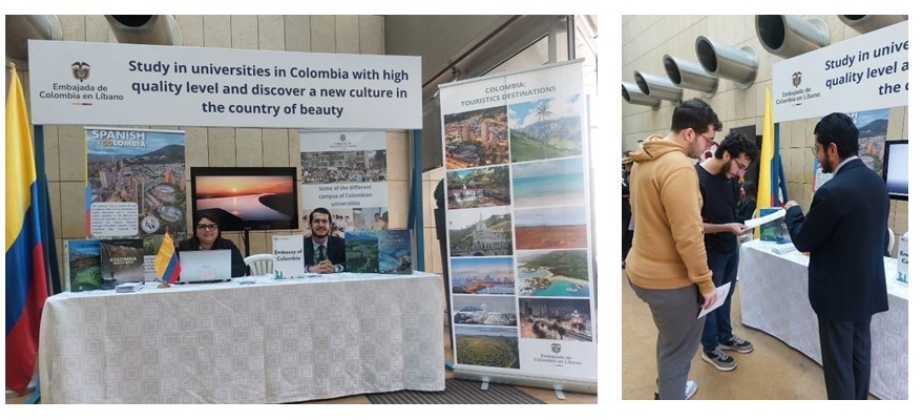 Participación de la Embajada de Colombia en el Líbano en el evento International Days Exhibition feria educativa en la Lebanese American University