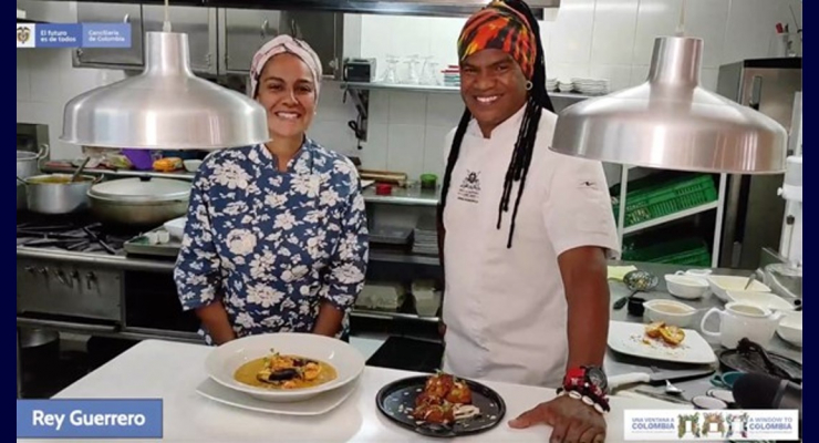 Las Embajadas de Colombia en Kenia y Líbano realizaron una muestra gastronómica con el chef Rey Guerrero